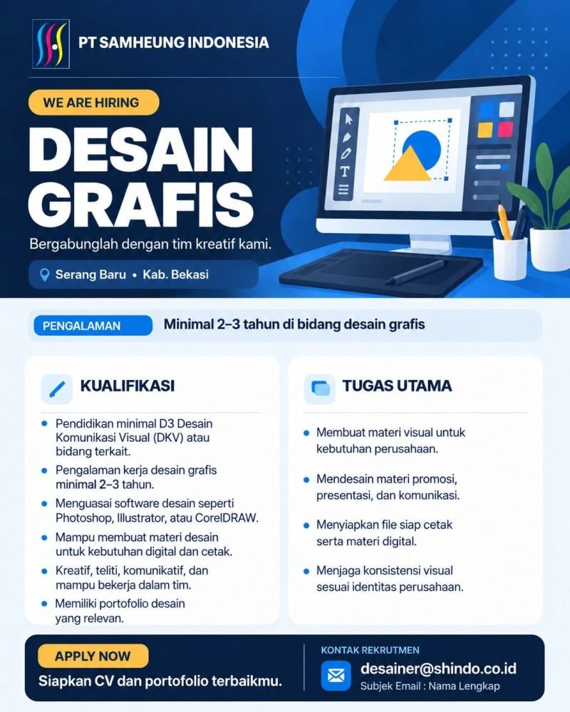 Pamflet Lowongan Kerja: Desain Grafis