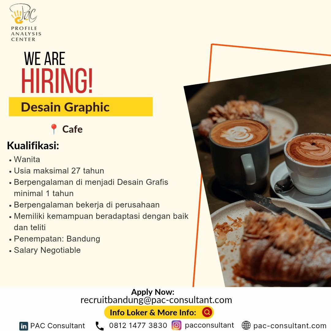 Pamflet Lowongan Kerja: Desain Graphic