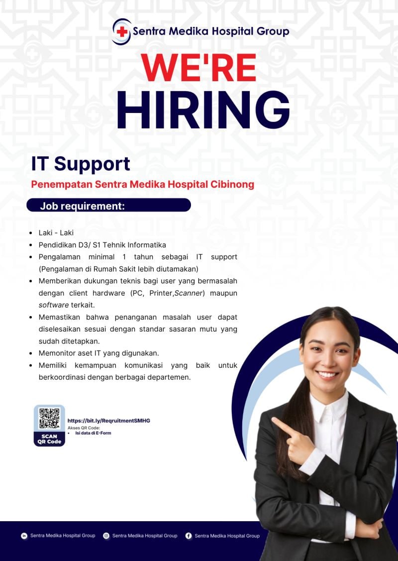 Pamflet Lowongan Kerja: IT Support
